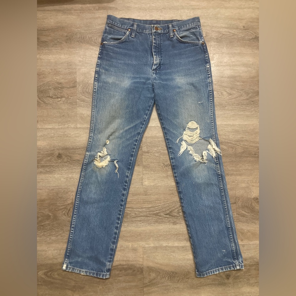 Distressed Vintage Wrangler Jeans